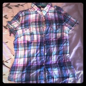 Aeropostale plaid button up